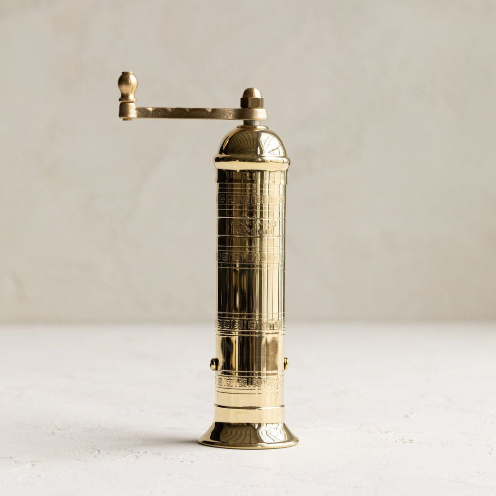 BRASS PEPPER MILL 10"