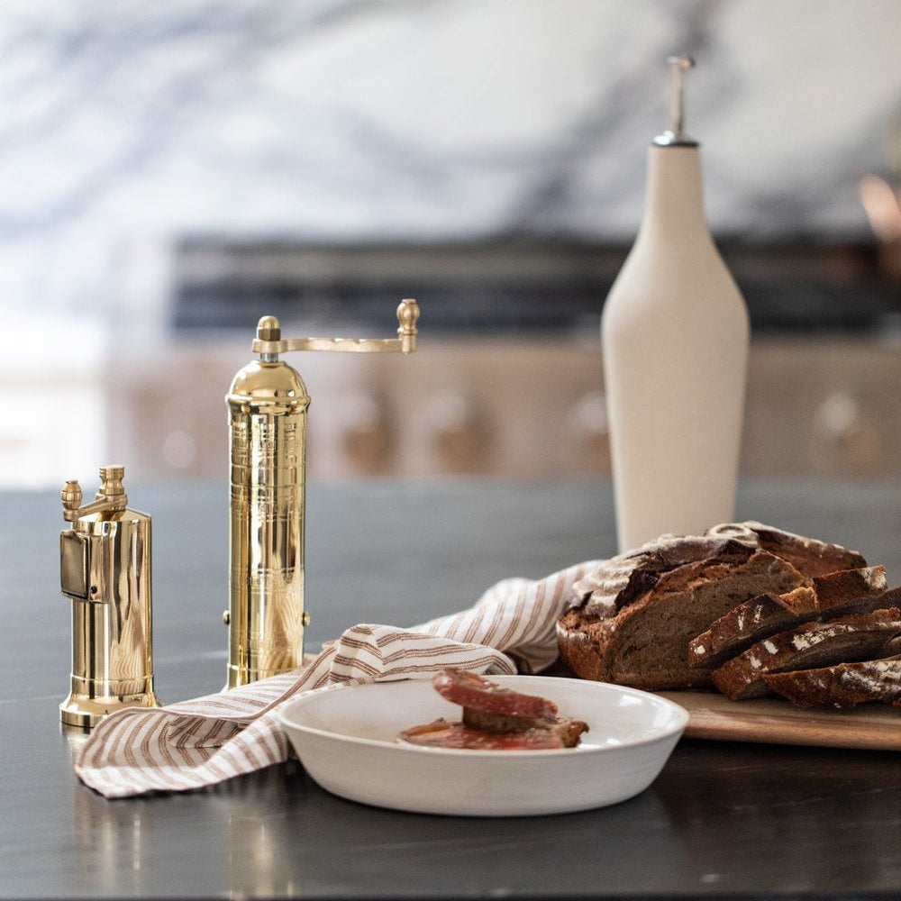 BRASS PEPPER MILL 9"