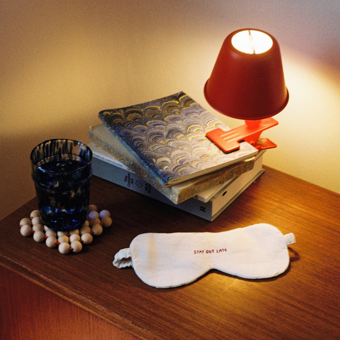 STAY OUT LATE LINEN EYE MASK