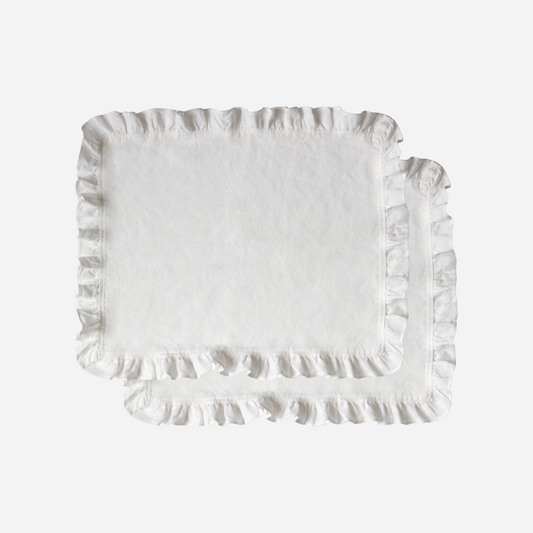 RUFFLED CASITA PLACEMATS - SET OF 2