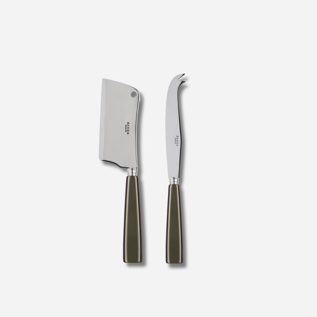 ICONE CHEESE KNIFE SET - OLIVE