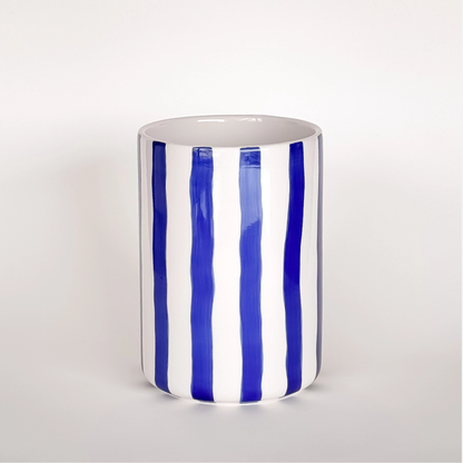 BLUE STRIPE VASE
