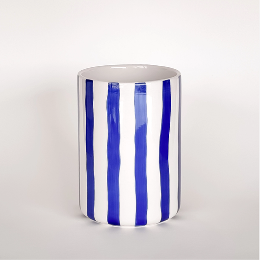 BLUE STRIPE VASE