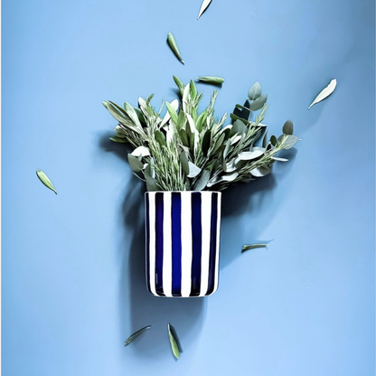 BLUE STRIPE VASE