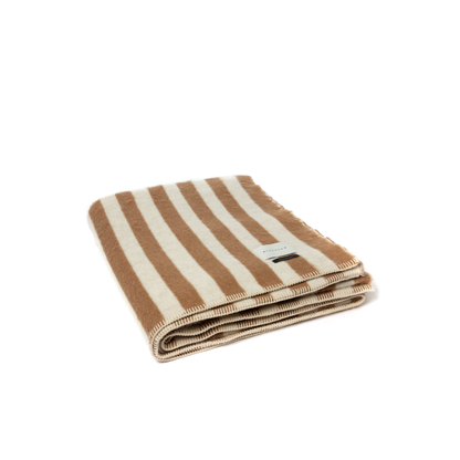 HEIRLOOM BLANKET - TOBACCO STRIPE