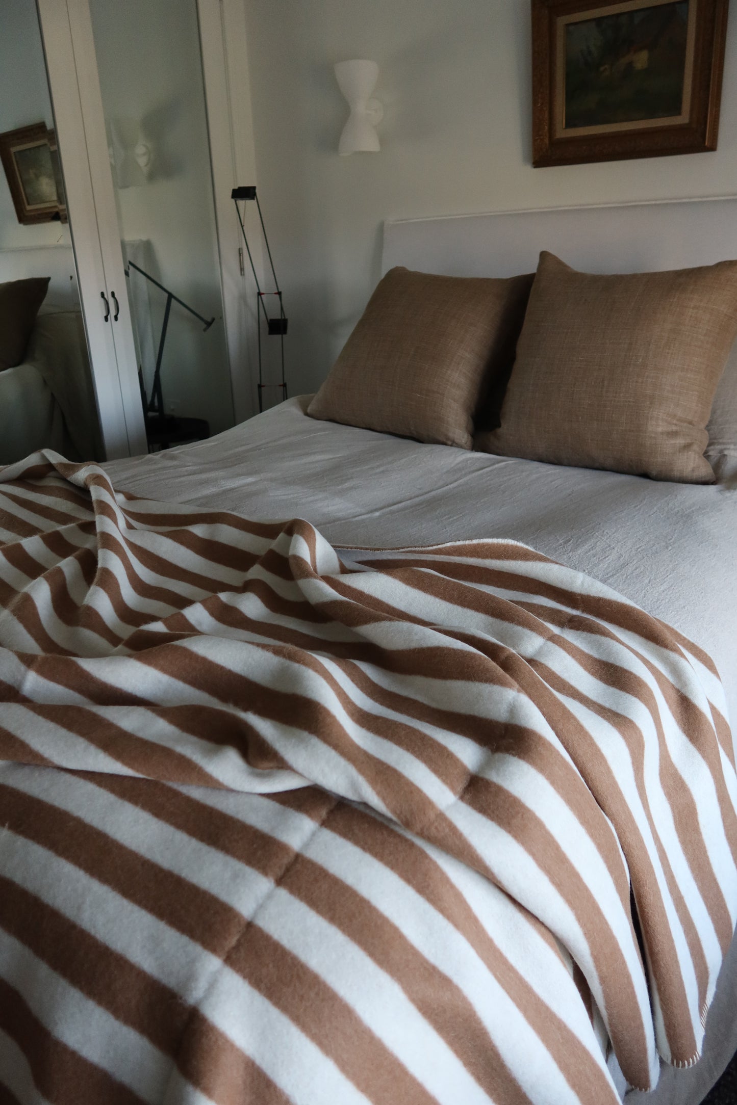 HEIRLOOM BLANKET - TOBACCO STRIPE