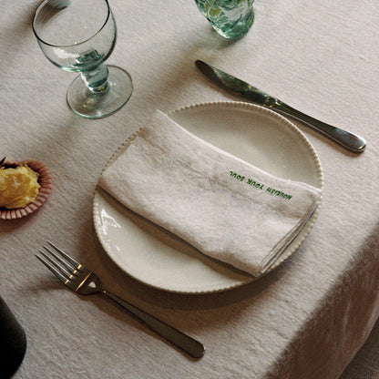 GRATITUDE LINEN NAPKINS - SET OF 4