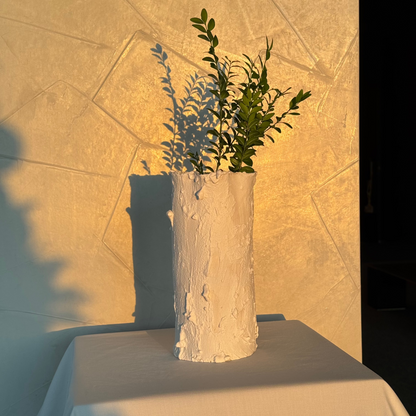 CYLINDER VASE - WHITE FROST