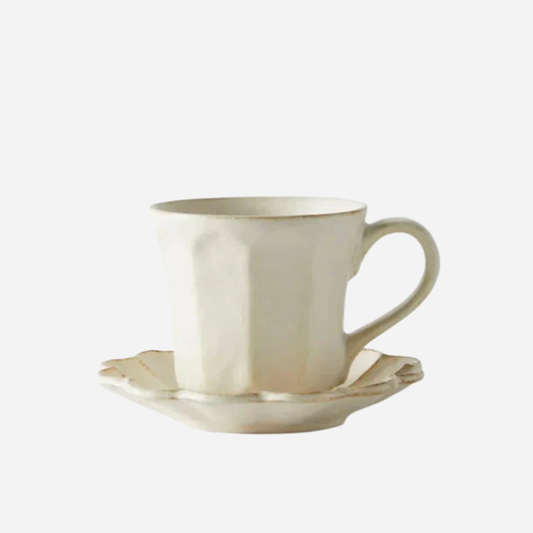 RINKA CERAMIC MUG & SAUCER SET