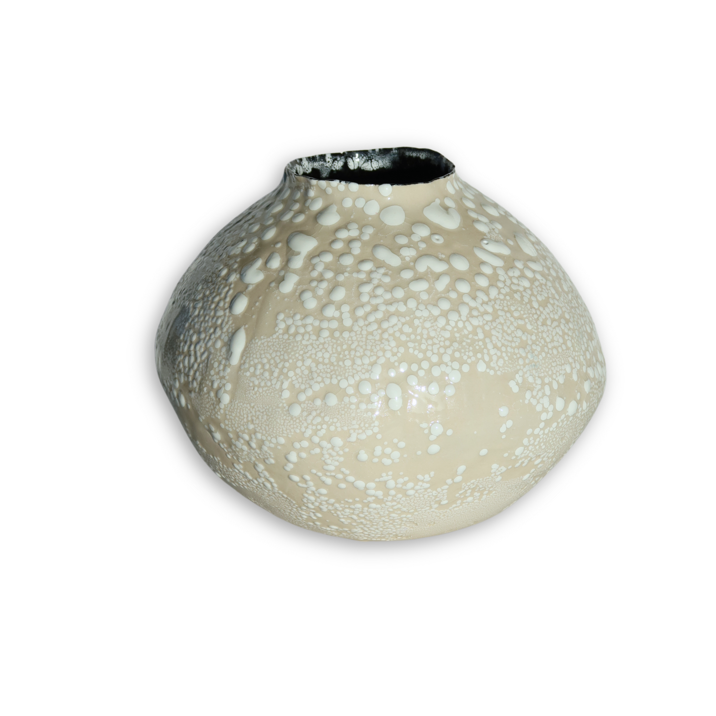 ORB VASE - WHITE LICHEN POP