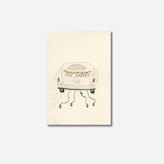 JUST MARRIED CARD