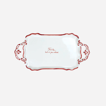 "F*CK TEA" TRAY (Red)