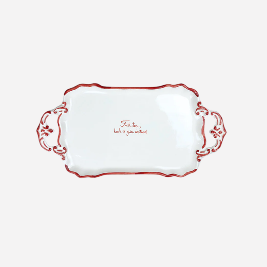 "F*CK TEA" TRAY (Red)