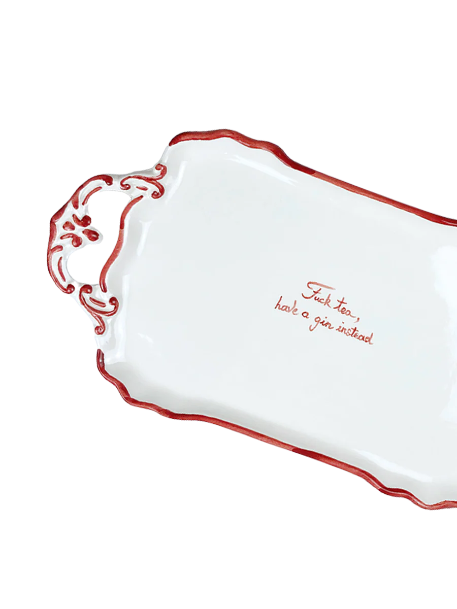 "F*CK TEA" TRAY (Red)