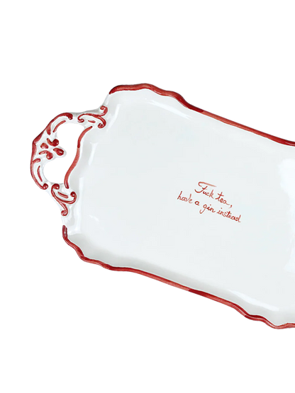 "F*CK TEA" TRAY (Red)