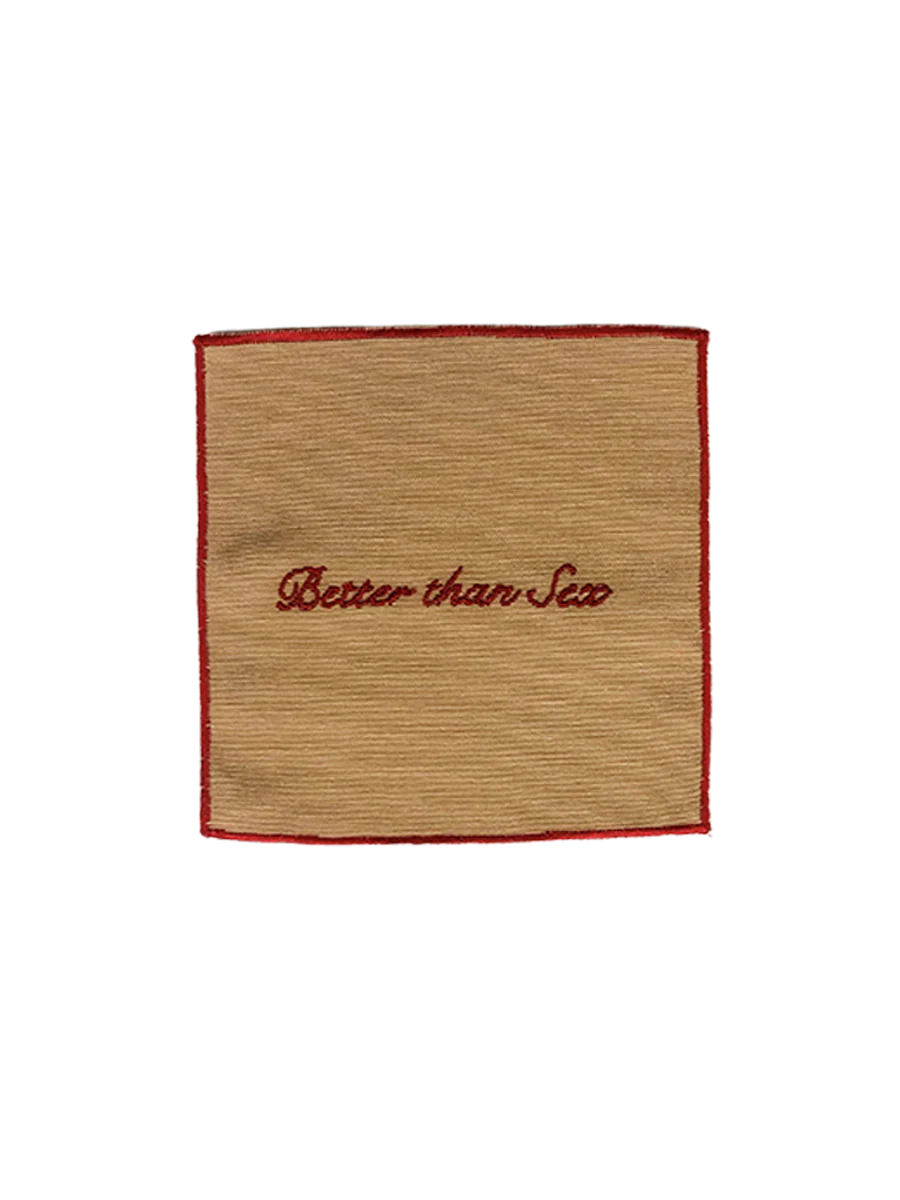 COCKTAIL NAPKINS (Beige & Red)