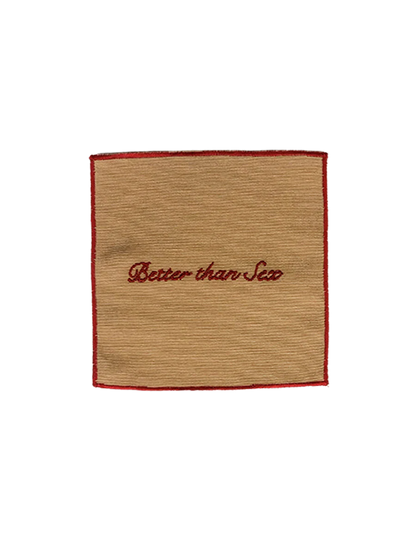 COCKTAIL NAPKINS (Beige & Red)