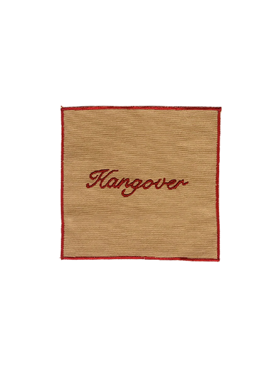 COCKTAIL NAPKINS (Beige & Red)
