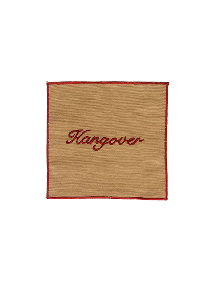 COCKTAIL NAPKINS (Beige & Red)